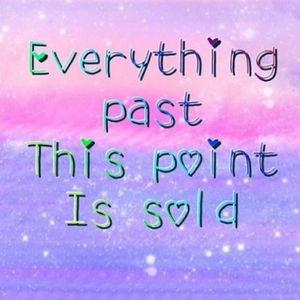 ALL ITEMS PAST THIS POINT ARE SOLD!😊